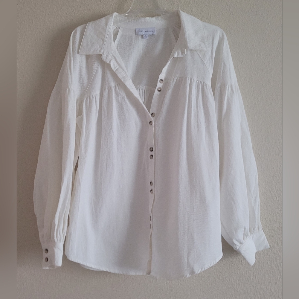 Lost + Wander White Blouse
